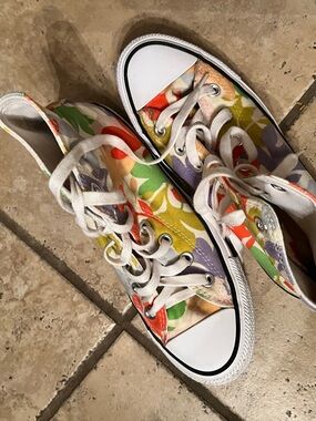 Converse Floral Canvas high-Top Sneakers - Multicolor, Women’s 7